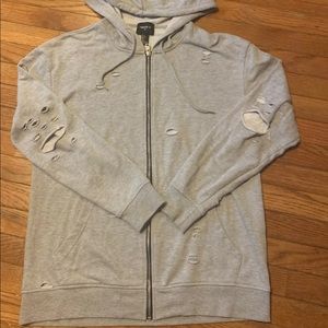 Distressed hoodie